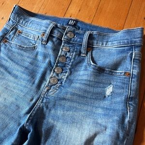 High waisted stretchy skinny jeans